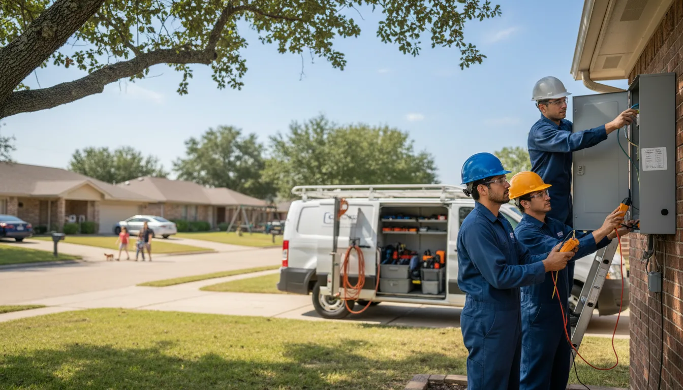 Certified electrician providing emergency electrical services in Fair Oaks, IN